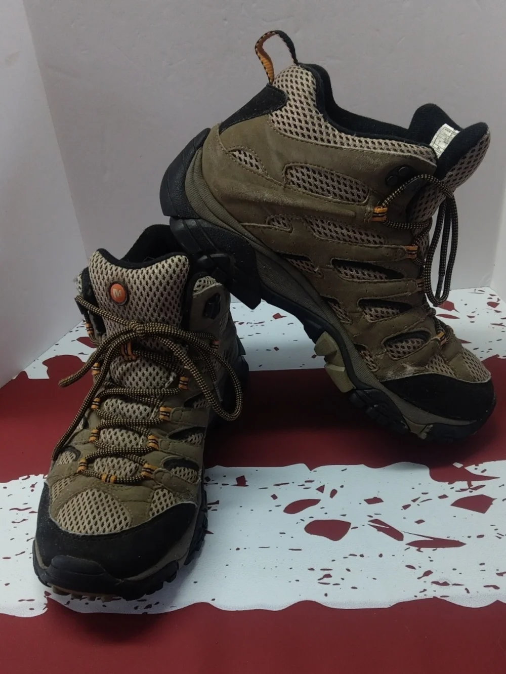Merrell Olive and Black Trail Boots